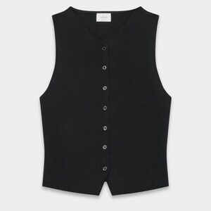 Aritzia Wilfred Croquet Sweater Vest - Black - XS